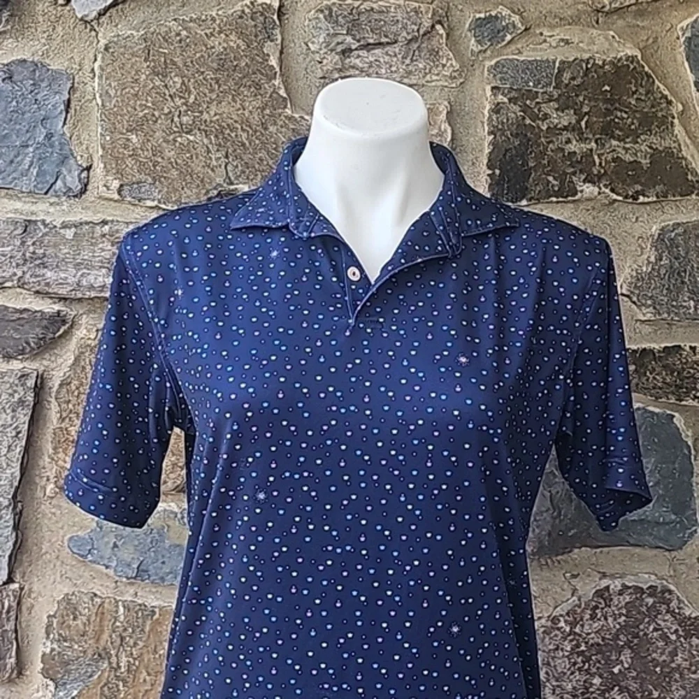 Peter Millar Hoops Performance Jersey Polo Shirt size Large - Picture 2 of 8